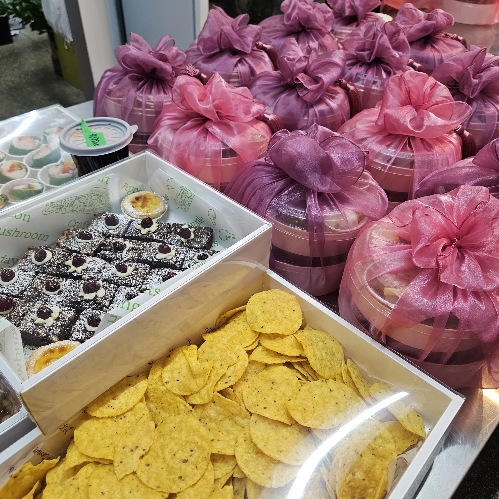 연말 고객사 선물 도시락 — 보자기 포장